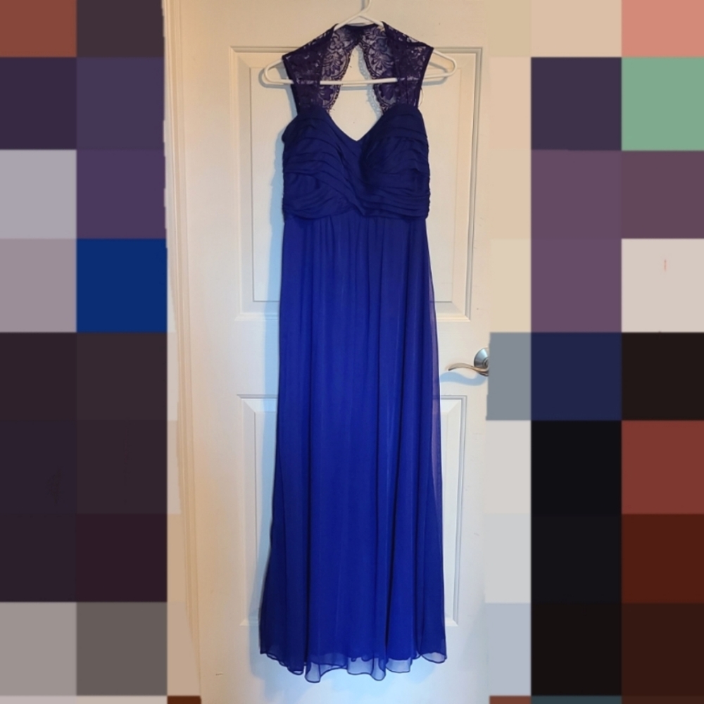 Royal blue formal evening dress, size 10